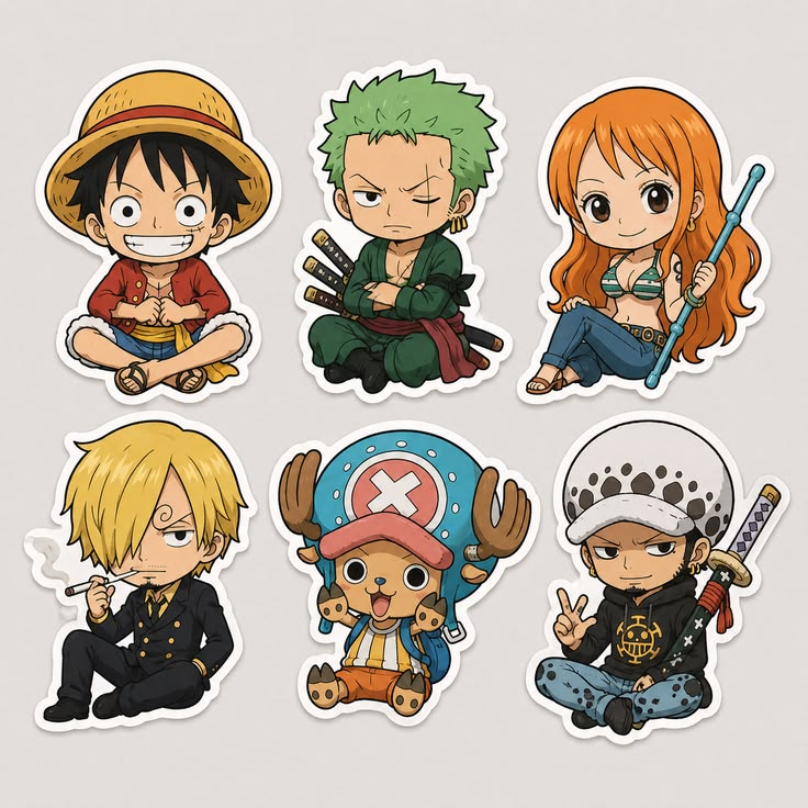 One Piece Straw Hat Crew Sticker